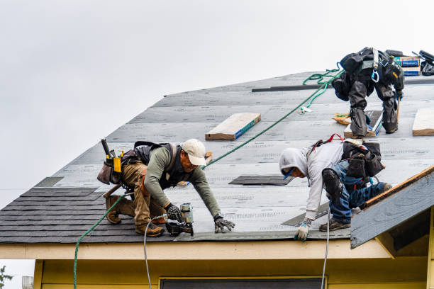 Professional Gutter Installation technician working in Clayton, NJ